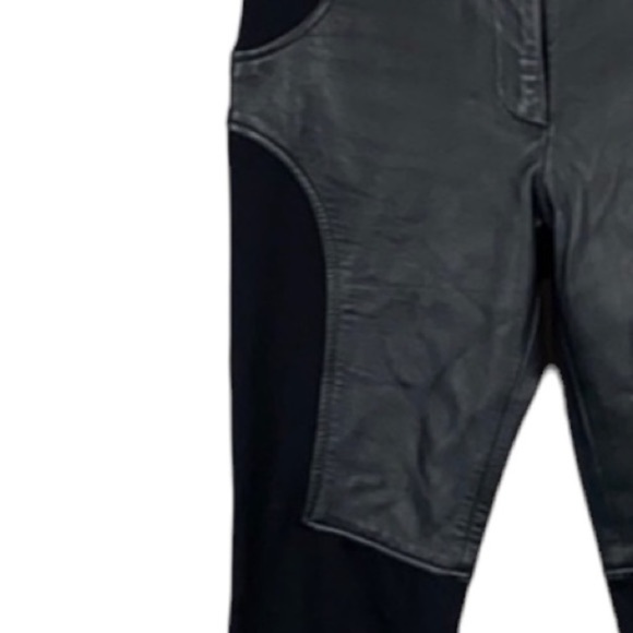 Alexander Wang Lambskin Leather Panel Ponte Pants Size XS - Picture 9 of 13